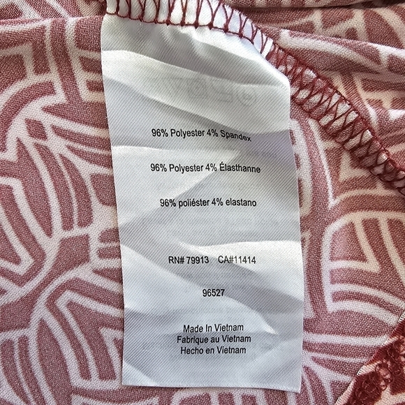 Motherhood Maternity - Red & Pink Wrap Dress - Picture 7 of 7